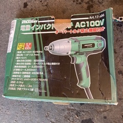 インパクトレンチ タイヤ交換　17-406 STRAIGHT 12.7mm 電動 中古　の画像