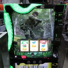 パチスロ実機 メタルギアソリッド スネークイーター コイン不用機 ドアキー・設定キー付 スロット クレカ決済可能│江別市のリサイクルショップドロップの画像
