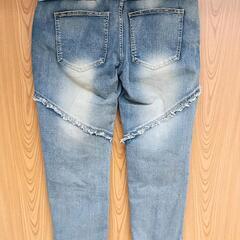 ☆引取り限定☆未使用★ジーンズ 3L 4L XXXL メンズ デザインジーンズ ダメージジーンズ デニムの画像