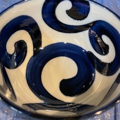 【引き取り限定】中古品　小どんぶり　唐草模様　3個セットの画像