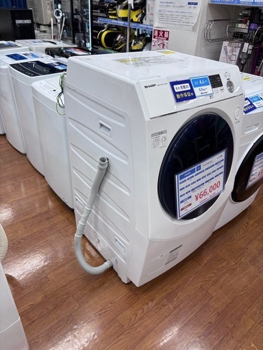 【トレファク中央林間店】ドラム式洗濯乾燥機 SHARP ES-H10E-WL