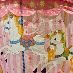 【受付終了】屋内用キッズテント【メリーゴーランド】【中古】の画像