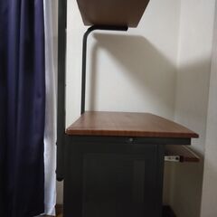 パソコンラック　パソコンデスク　幅７５高さ１３５センチ　中古の画像