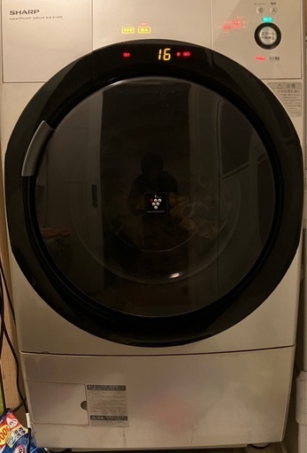 SHARP ドラム式洗濯機 ES-Z100 （中古】☆シャープ SHARP ES