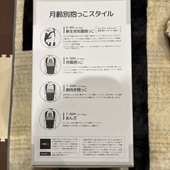 ヒップシート付き抱っこ紐　取り外し可能の画像