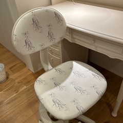 無料配達要相談】リリーホワイト 姫系学習机3点セット！デスク・机下