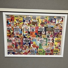 【最終値下げ】アメリカン　シリアル柄パズル　額付きの画像