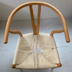 紐1本切れてます【リプロダクト品】ダイニングチェア　Yチェア　白...