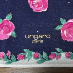 【新品未使用】ハンカチ ungaro バラ柄の画像