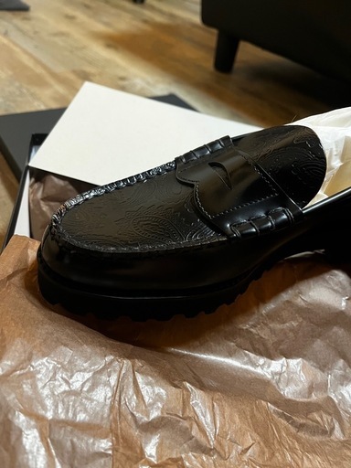 【新品】The Kenford Fineshoes ペイズリーローファー　タンク
