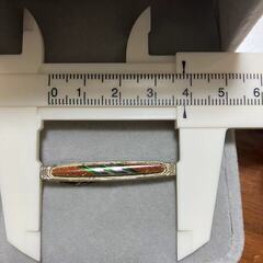 ネクタイピン　赤石タイビン　２点セットの画像