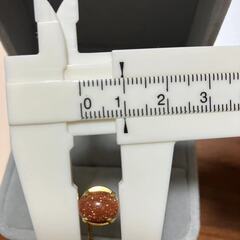 ネクタイピン　赤石タイビン　２点セットの画像