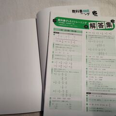 教科書ぴったりトレーニング 中学1年 数学 啓林館版の画像