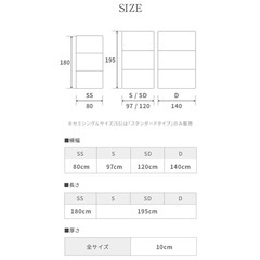 高反発 三つ折りマットレス セミダブル の画像