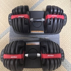 可変式ダンベルとベンチの画像