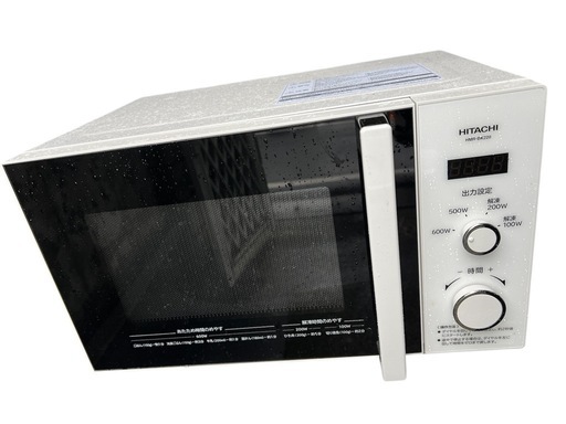 HITACHI 日立 電子レンジ HMR-BK220-Z5 ホワイト 2021年製 ターンテーブル型 家電 レンジ 調理家電