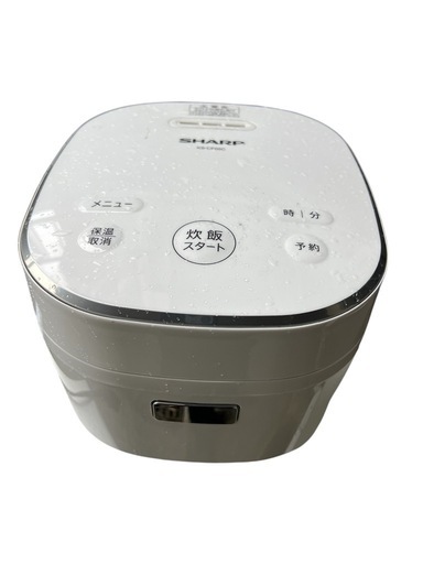 SHARP シャープ ジャー炊飯器 KS-CF05C-W 2022年製 ホワイト 3合炊き 炊飯器 家電 通電確認済
