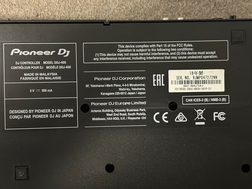 家電 Pioneer DJ   DDJ-400