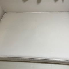 【無印】高密度ポケットコイルマットレス・ダブル&ベッドフレームの画像