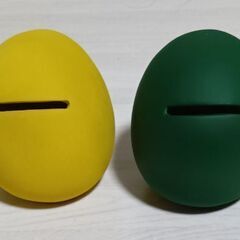 楽描き（らくがき）陶器　だるま　２個で！　自分だけのオリジナル貯金箱を完成させてください。の画像
