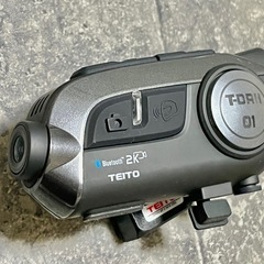 美品TEITO バイク用 2K高画質カメラ付きインカム T-DR...