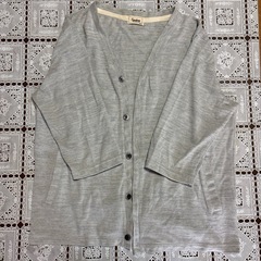 Lembery グレー カーディガン XLの画像