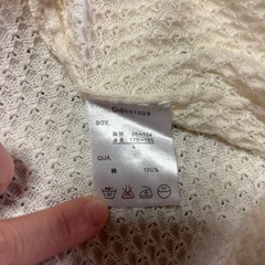 Timely Warning ホワイト ポケット付き Tシャツ Lの画像
