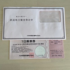 JR九州　株主優待　一日乗車券