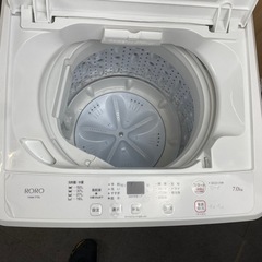 【美品】RORO 全自動洗濯機  YWMT70L 7.0kg 2023年製の画像