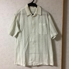 昭和レトロ　Chairman 半袖シャツ 麻　M