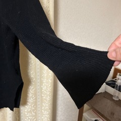黒ニットセーター　SENCE OF SENCEの画像