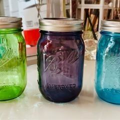 Ball メイソンジャー　(green・Purple・blue)