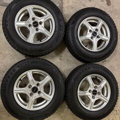 155/80R13 VRX2 バリ山 ４本アルミホイール付き ヴ...