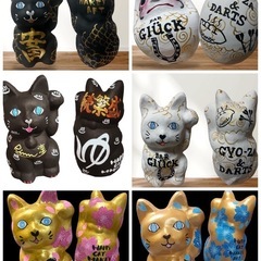 オーダーだるま、招き猫の画像