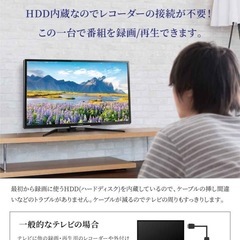 HDD内蔵　FUNAIテレビ　32インチ　動作確認済み　クロムキャストつきの画像