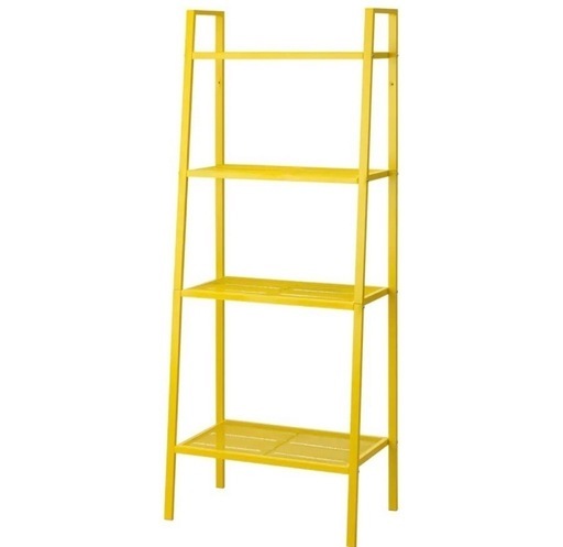 【IKEA】LERBERG/レールベリ シェルフユニット イエロー60x148 cm