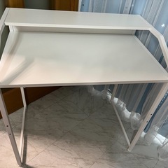 デスク 白 ホワイトの画像