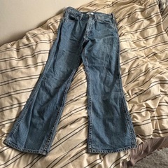 ユニクロ デニム フレアデニム 25