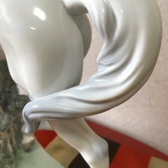 LLADRO リヤドロ 白い馬の少女 キャビネット保管品