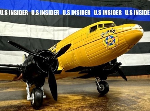 LAより入荷!!　なんと鉄製模型!!　サーチ・アンド・レスキュー（捜索救難）飛行機■重量感◎■大型59cm■岐阜より即日発送!!