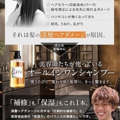 髪質補修サロンCFYH オールインワン サロンシャンプー 500ml リンスインシャンプー アミノ酸 ノンシリコン 美容室専売品 日本製の画像