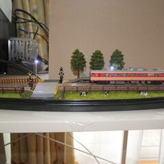 Nゲージ展示ケース（ワンカットジオラマ）	 田舎無人駅の画像