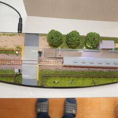 Nゲージ展示ケース（ワンカットジオラマ）	 田舎無人駅の画像