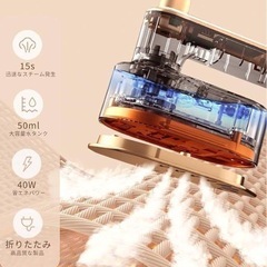 ⭐︎新品 スチームアイロン 衣類スチーマー ハンガーにかけたまま 温度調節 時短15秒の画像