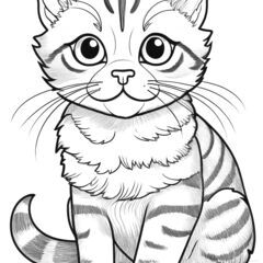 12匹のかわいい猫たちの塗り絵本 - 茅ヶ崎市