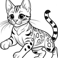 12匹のかわいい猫たちの塗り絵本 - 地元のお店