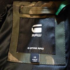 サマーセール！大幅値下げ!!G-Star RAWメンズ ウール ダブルブレスト ピーコート 黒 ＸＳサイズ　の画像
