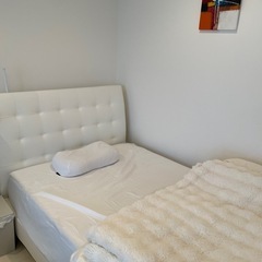 【極美品】Francebed　ベットフレーム　白　ヘッドボード 使用半年未満