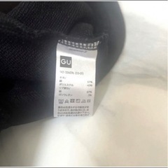 GU スウェットワンピ　黒　110の画像