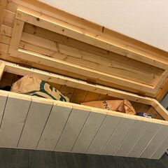 収納付きベンチの画像